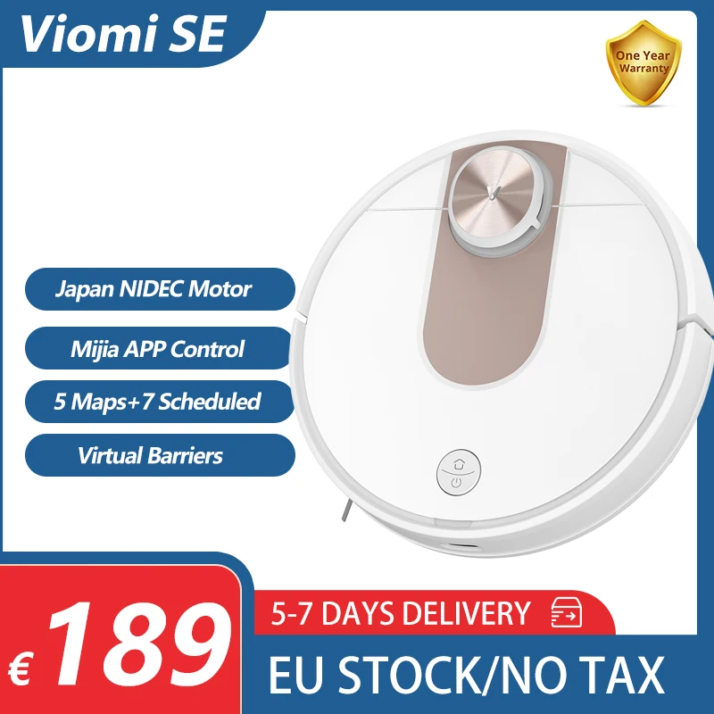 VIOMI SE robotic Vacuum Cleaner Smart Planned Washing Mopping Sweeper Save 5 Maps 7 Schedule