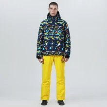 High Experience горнолыжный костюм мужской,Мужской водонепроницаемый горнолыжный костюм,Горнолыжный мужской костюм,горные лыжи пиджак,snow сноуборд брюки,зимние костюмы для мужчин