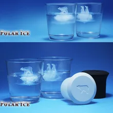 Креативный Пингвин, льдогенератор, полярный медведь, ледяная решетка, сделай сам, ледяная решетка, силикагель, животные, ледяная решетка, ледяная палочка, форма