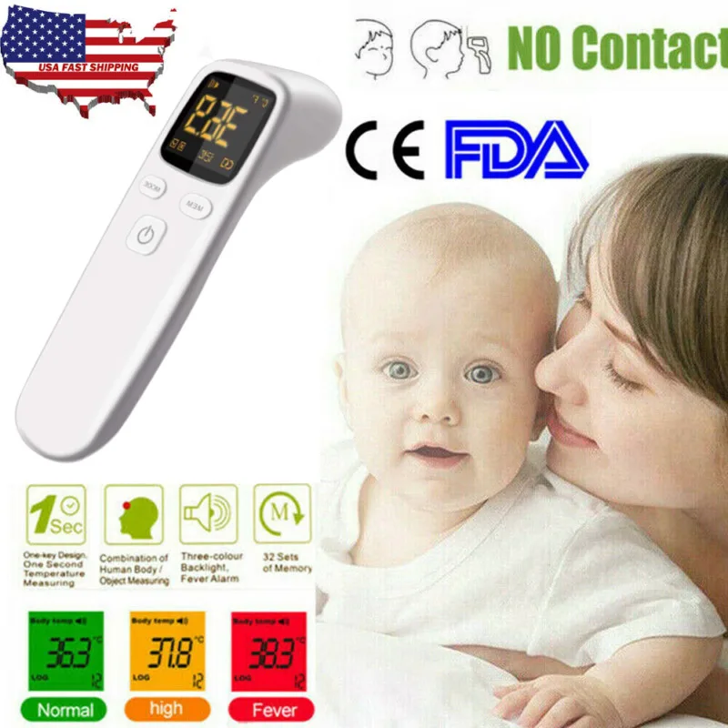 

Multi-function Baby/Adult Digital Termomete Infrared Forehead Body Thermometer Gun Non-contact Temperature Measurement Device