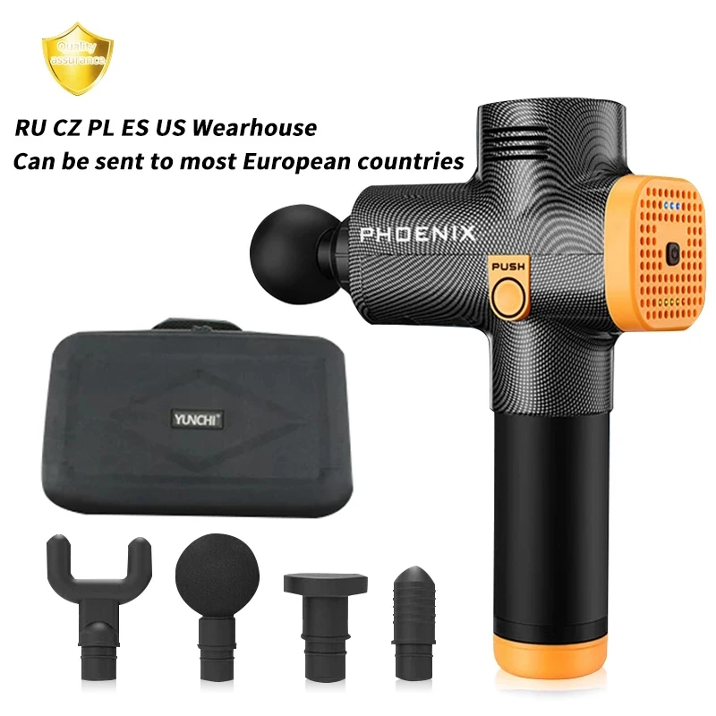 Phoenix Muscle Stimulator Massage Gun Vibrating Deep Therapy Relaxation Fascia Fitness Exercise Pain Relief Electric Massager | Красота и