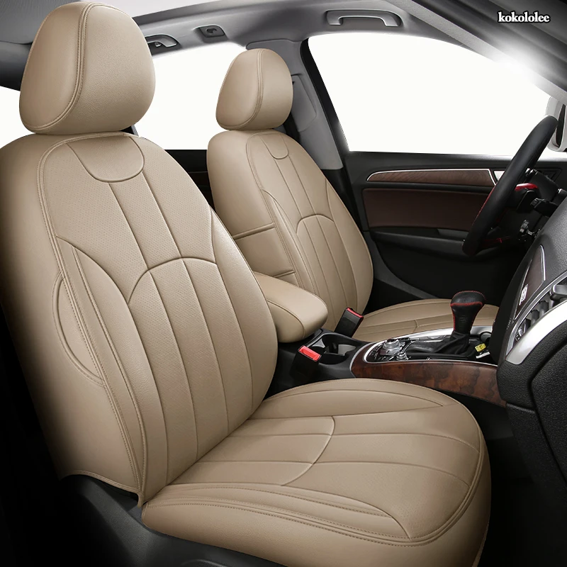 kokololee Custom Leather car seat cover For Toyota Corolla PRIUS Prado Land Cruiser RAV4 CROWN Camry Highlander CH-R Alphard