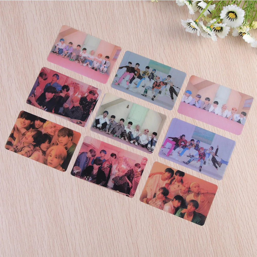 9 шт./лот, Корейская KPOP Фотокарта, черный розовый альбом, самодельная бумага, ЛОМО карта, Фотокарта, плакат, Фотокарта, подарок для фанатов, без наклеек KPOP
