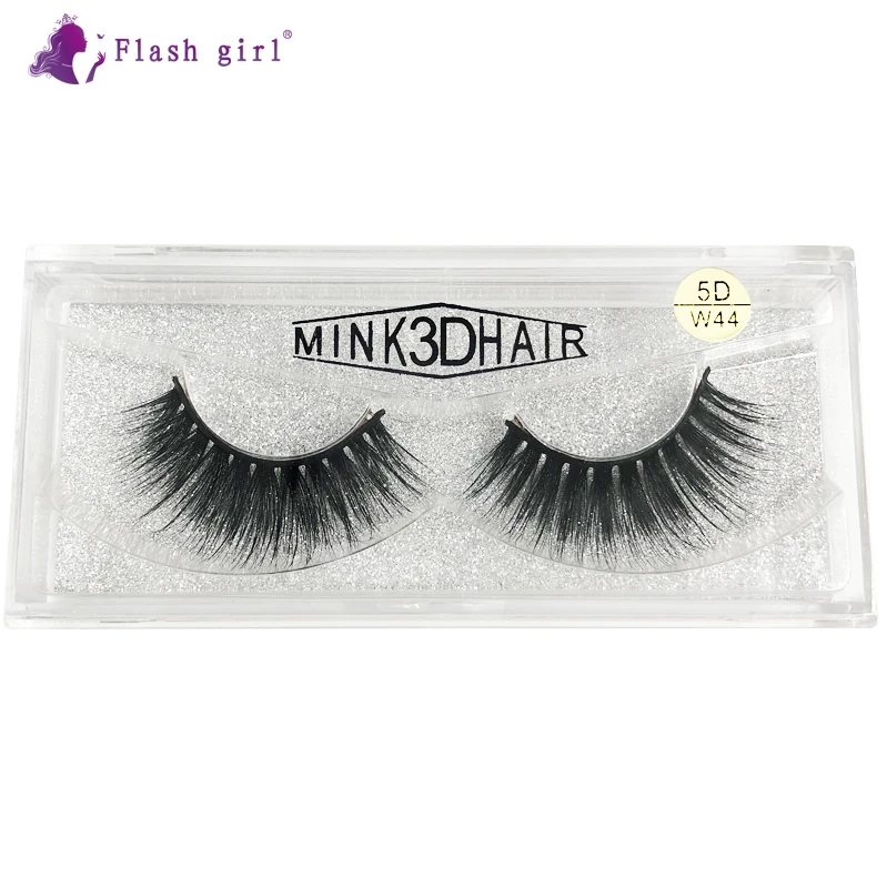 

Flash Girl Professional Product 5DW44 5D Mink Hair Eyelashes 100% Hand Made New Eyelash Packaging Various Styles Long Eyelashes