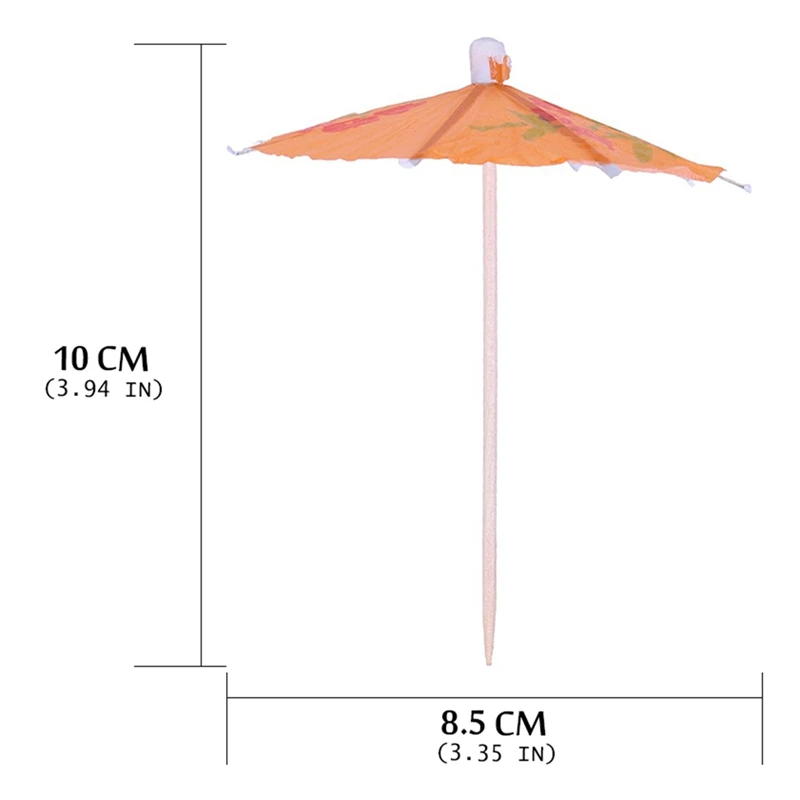 Украшения для коктейлей garnshes зонтик бамбуковая палочка форма закуски торты фруктовый знак 6,5 см длинные одноразовые 10 шт./партия случайный цвет