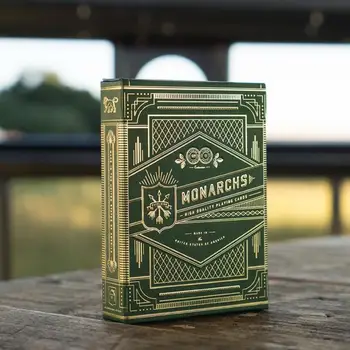 

Theory11 Monarch Green color Playing Cards Deck Magic Regular Playing Cards poker Standard Decks Magic Trick