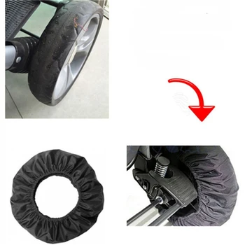 

Wheel Cover Black Baby Cart Umbrella Car Anti-dirty Dust-proof Wheel Cover High Quality Simple Solid Color Portable Wheel Covers