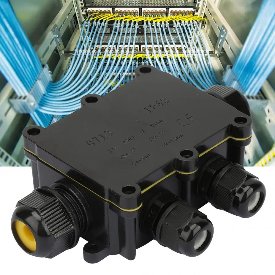 

Plastic Electronics Enclosure IP68 Waterproof Project Instrument Case DIY Junction Box For Street Lamp Flood Light 130x70x35mm