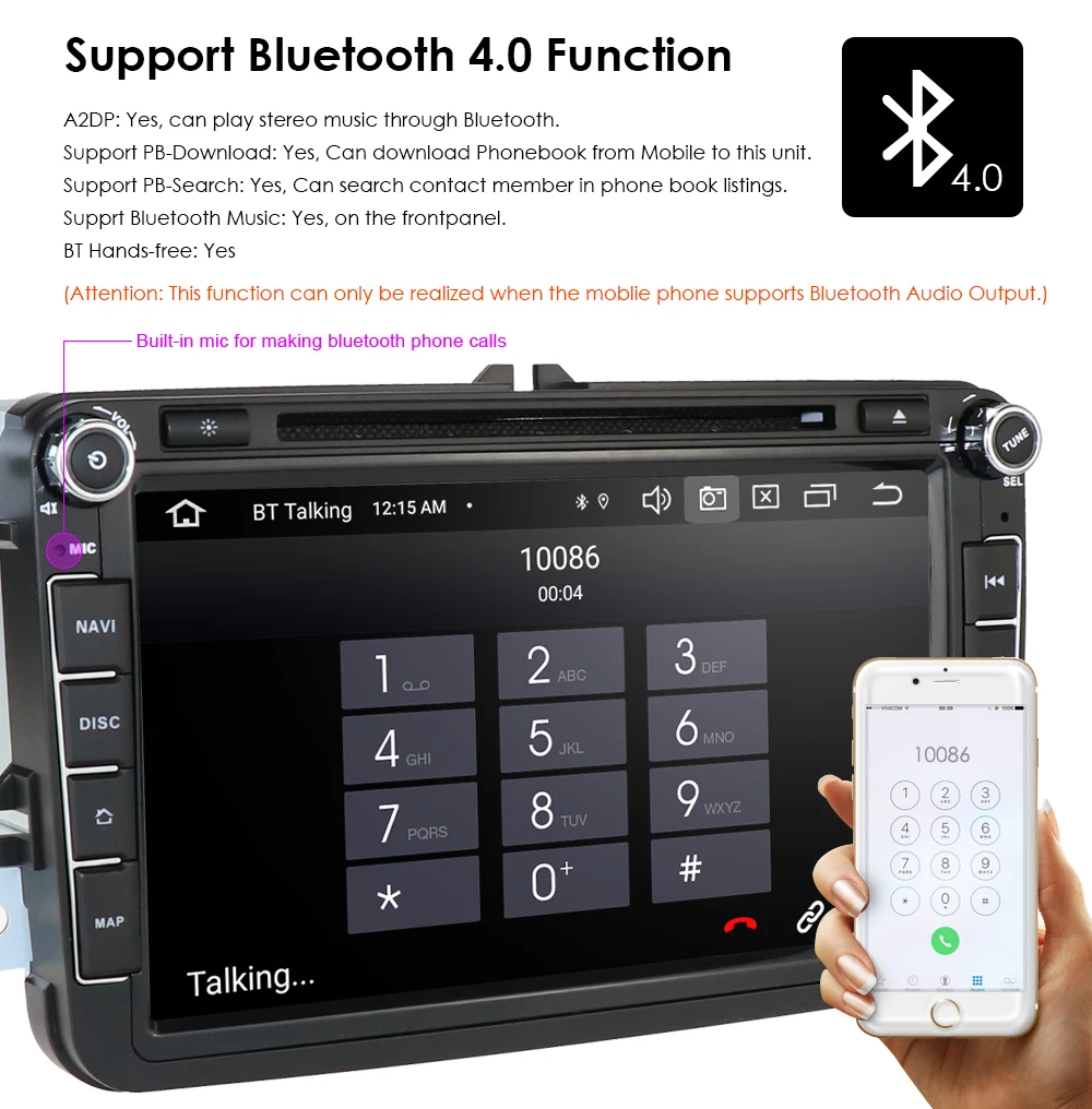 Sale Hot Sale DSP IPS 2din Android 9.0 4GB 64GB Car Dvd Player Stereo Radio Gps For VW Volkswagen Passat Golf Polo Cc JettaSkoda Seat 12