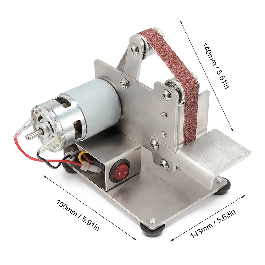 Многофункциональный измельчитель, мини электрический ленточный шлифовальный станок, шлифовальная полировальная машинка, резец, точилка для кромок, ленточная шлифовальная машина, шлифовальная машина, EU/US