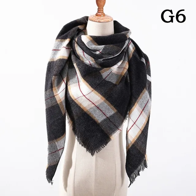 Designer 2021 knitted spring winter women scarf plaid warm cashmere scarves shawls luxury brand neck bandana pashmina lady wrap UG-6