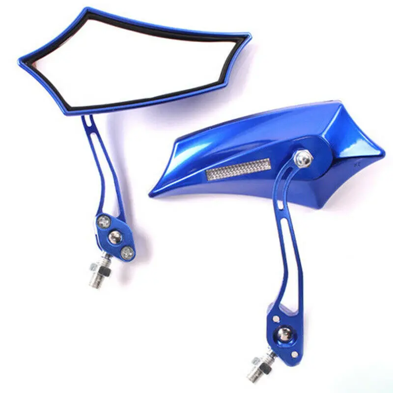 

2pcs Universal Motorcycle Scooter Adjustable Angle Rear View Side Mirror Parts