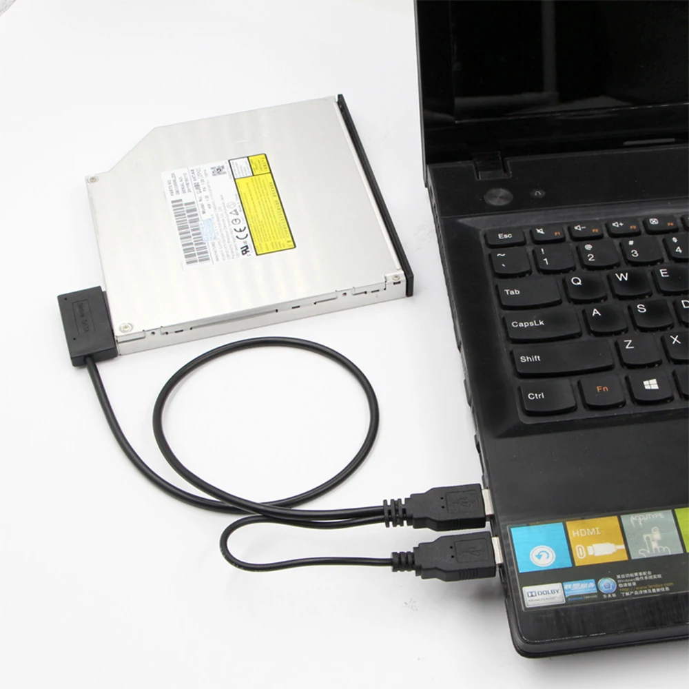 

Line Drive SATA to USB 3.0 Adapter Recording Driver Free CD Drive HDD SATA7+6 13 Pin Sata Cable for