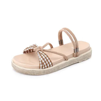 

new summer platform gladiator sandals big bow decorate wedges shoes muffins shoes female Wild fashion casual sandalias