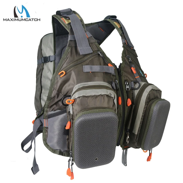 Maximumcatch Mesh Fly Fishing Vest Backpack with Multifunction