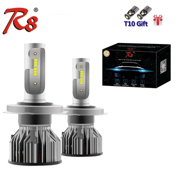 

R8 Z6 H4 H13 9004 9007 Dual Beam H7 H11 H1 H8 9012 Single Beam LED Headlight Kit 50W 5800LM ZES Chips Lamps All In One White