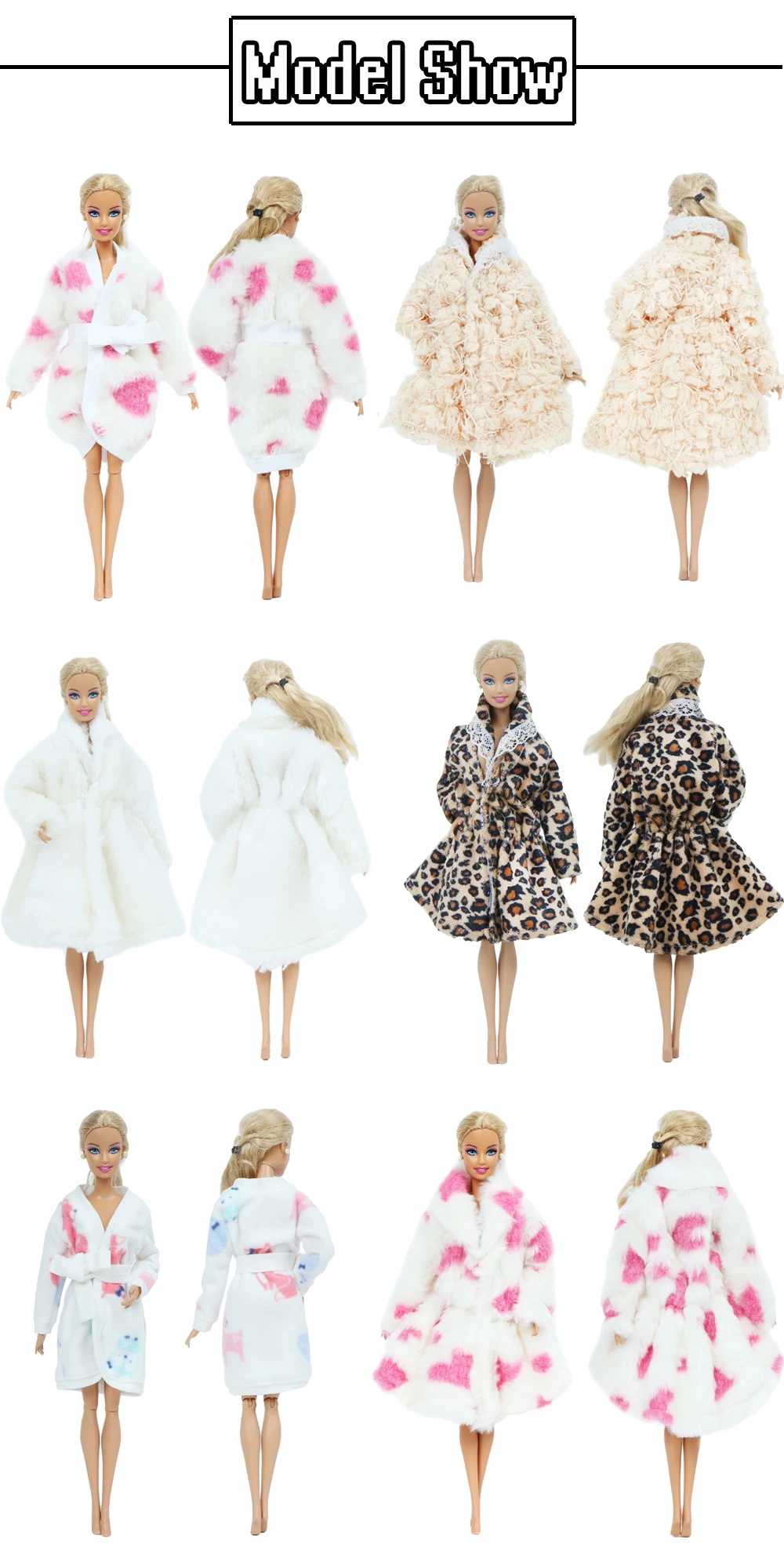 Модный жакет для куклы ручной работы; модные платья-свитера; зимняя одежда для вечеринок; Фланелевое пальто; Одежда для кукол Барби; аксессуары