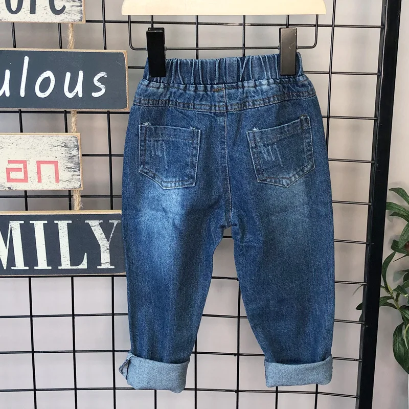 Spring Clothing New Products BOY'S Cool with Holes Jeans