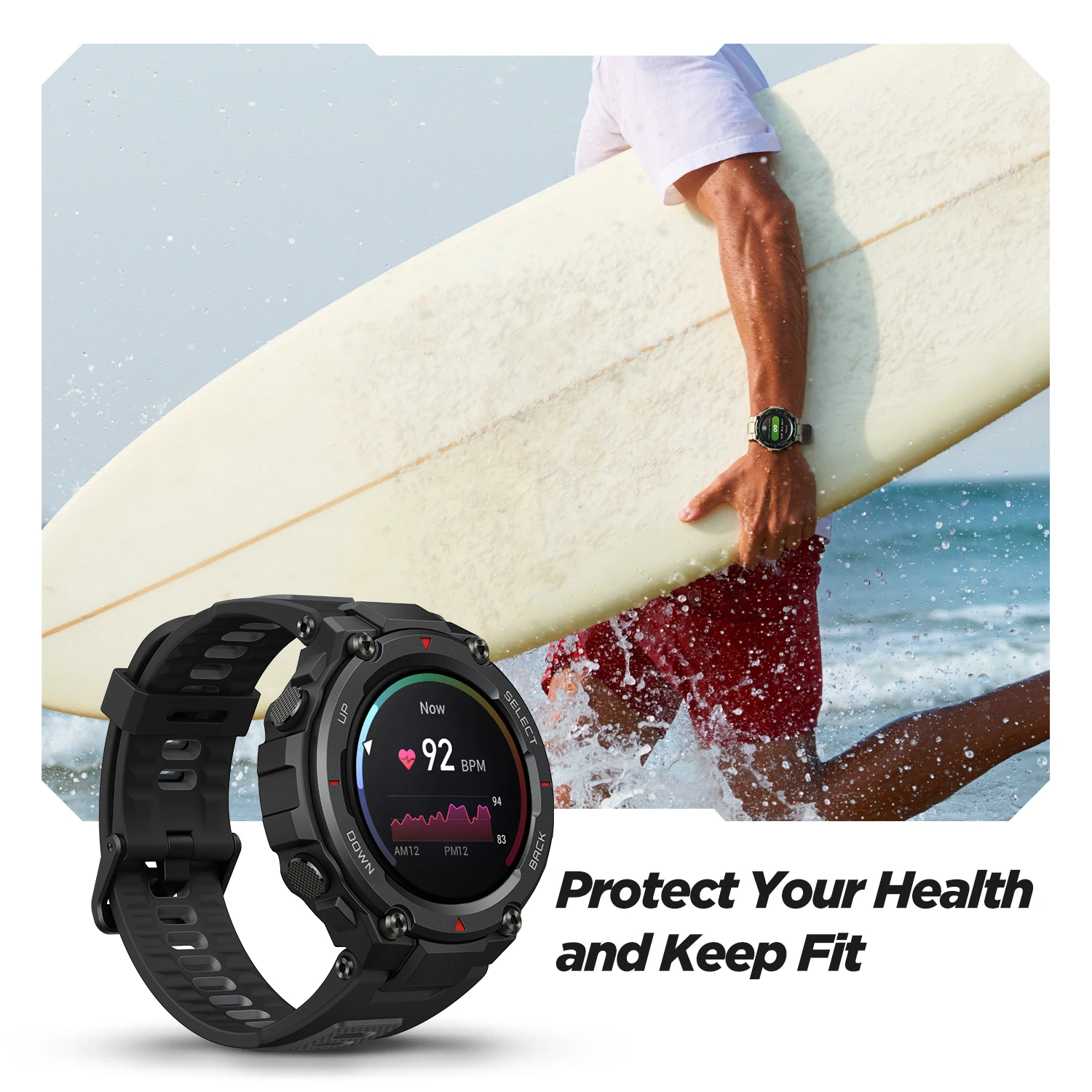 Amazfit Reloj inteligente T rex Pro, dispositivo para exterior,  impermeable, con vida de batería de 18 días, para Android e iOS, 390 mAh,  con GPS|Relojes inteligentes| - AliExpress