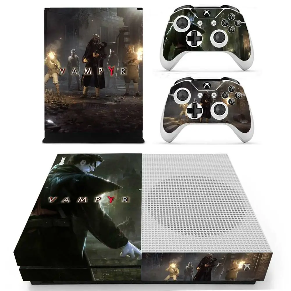 Vampyr стикер s для Xbox One S виниловые наклейки на кожу наклейки Pegatinas Adesivo для Xbox one тонкая консоль и два контроллера шкуры