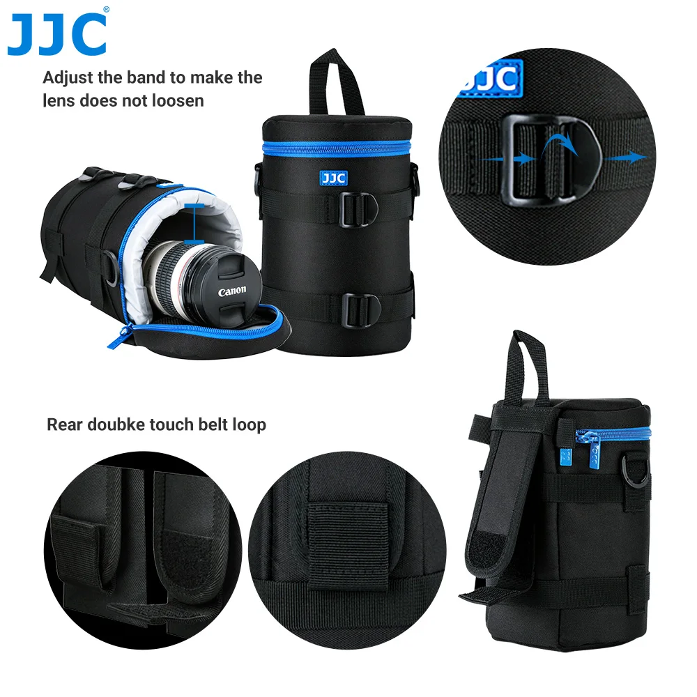 超人気高品質JJC レンズポーチ レンズケース (レンズサイズ? 80 X 135ｍｍ) キヤノン Canon EF 16-35mm 18-135mm  17-55mm 17-85mm 55-250mm 24-70 カメラ・ビデオカメラ・光学機器用アクセサリー