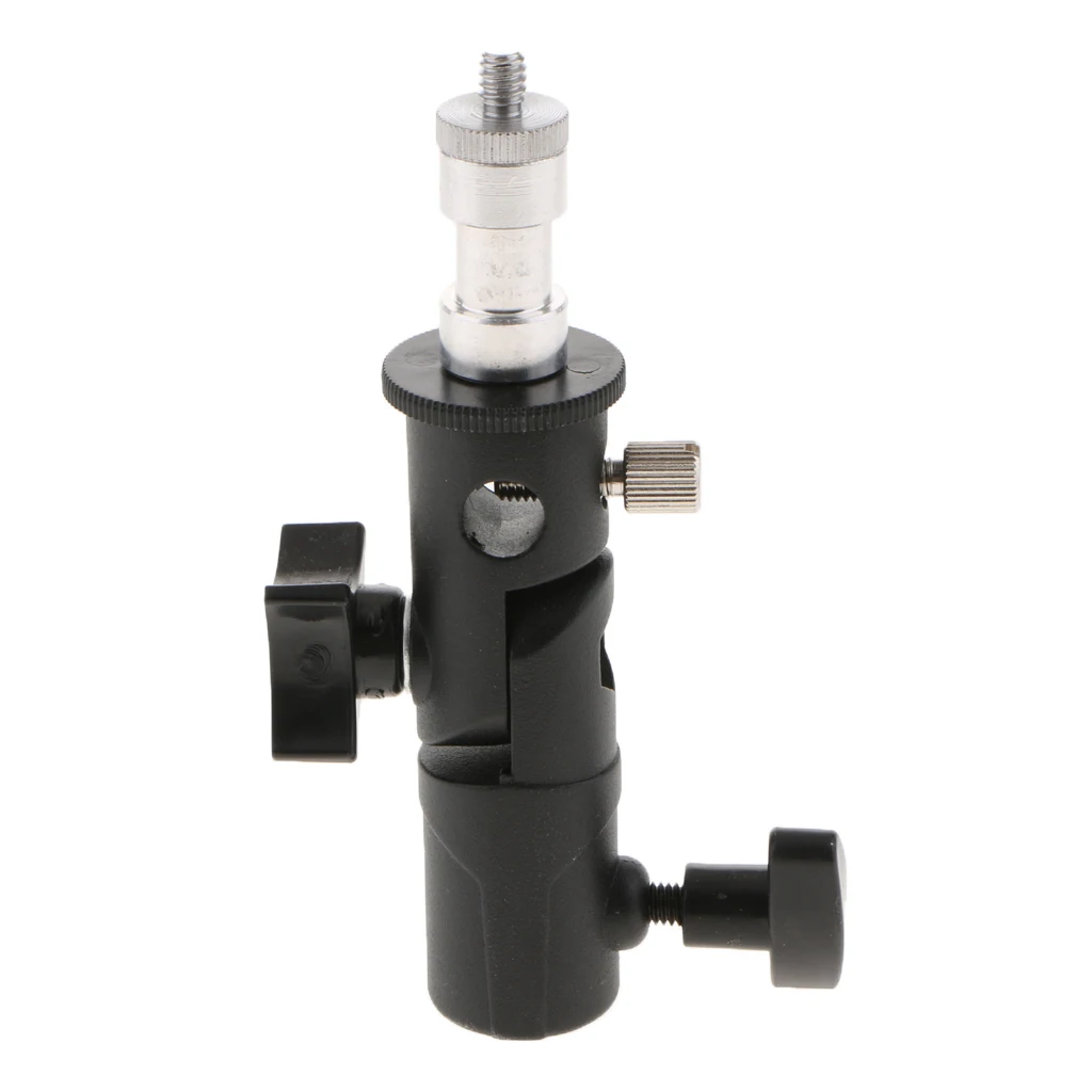 Camera Speed Light Stand Flash Hot Shoe Umbrella Bracket Swivel Tripod Mount Adapter for Canon Nikon DSLR