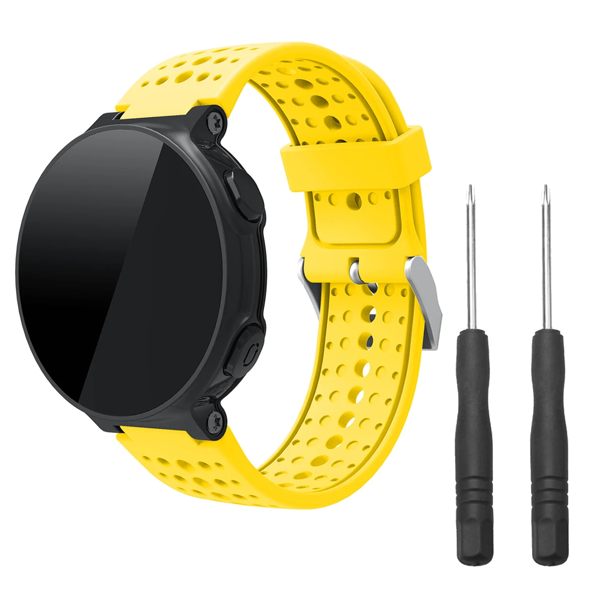 Для Garmin Forerunner 220 230 235 620 630 735XT ремешок для часов аксессуары сменный Ремешок Браслет - Цвет: Цвет: желтый