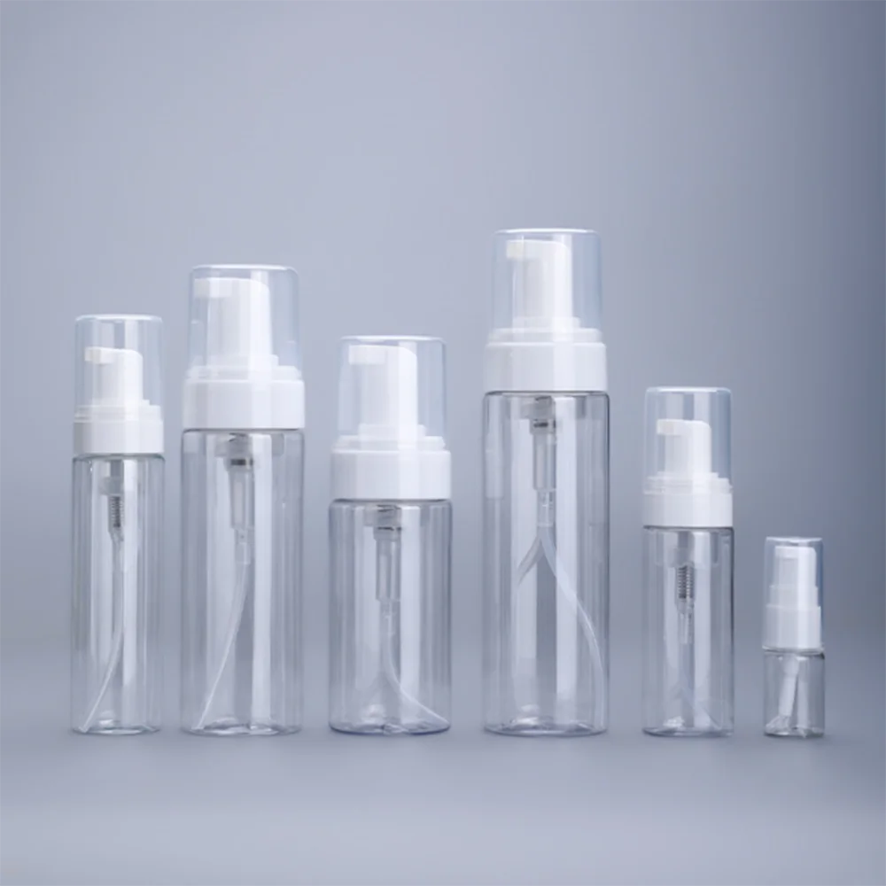 50/80/100/150/200ml Plastic Foam Pump Bottle Refillable Portable Empty Cosmetic Container Traveler Cleaner Soap Tool | Красота и