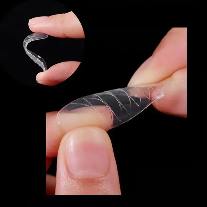120Pcs No Paper Tray Quick transparent tips Finger extension mold Clear Color Card Display nail extension forms clear nail tips