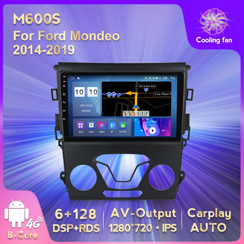 9 &quotAndroid 11 автомобильный DVD ПК Мультимедийный DVD-плеер GPS Navi Стерео радио для Ford Mondeo