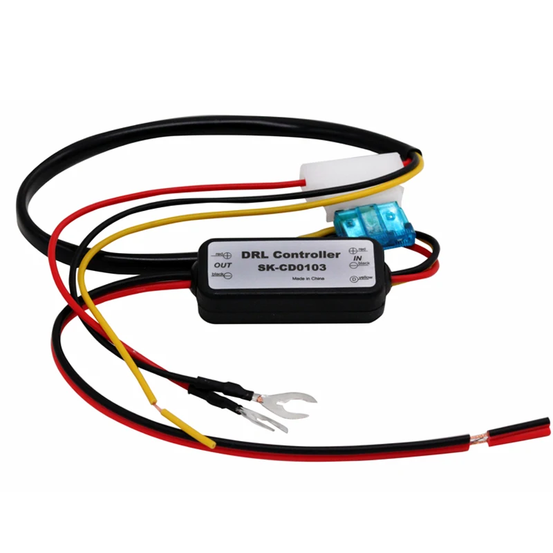 SELYNDE Car Accessories Car LED Daytime Running Light DRL Controller Auto Relay Harness Dimmer On/Off 12-18V