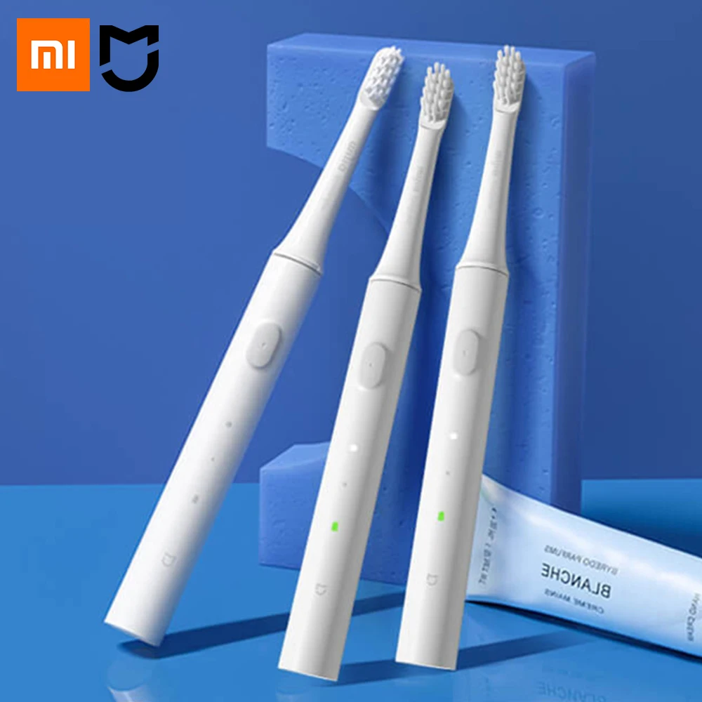  Зубная щетка XIAOMI MIJIA T100 звуковая аккумуляторная, USB зарядка, водонепроницаемая ультразвуковая автоматическая 