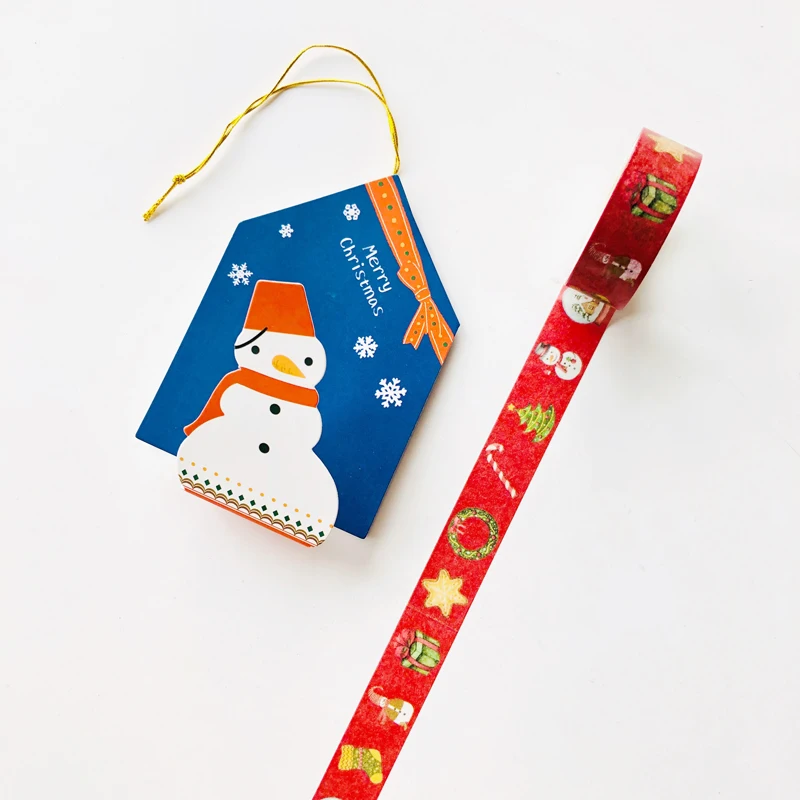 1.5CM*5M Christmas Angel Pendant Washi Masking Tape Christmas Tree Decor