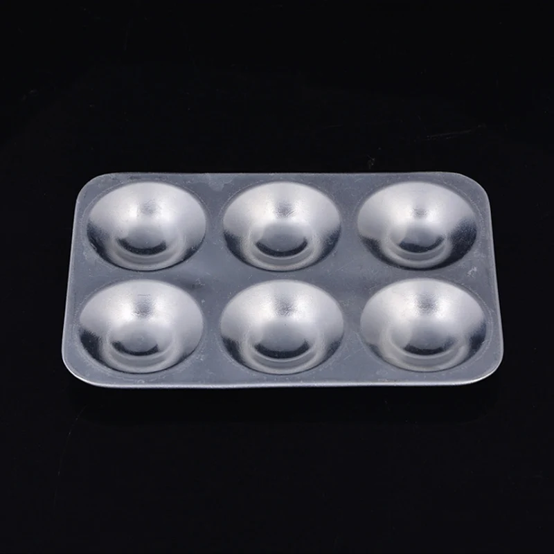 

Watercolor Painting Palette Drawing Tool Multi-function Artist Accessories School Office Supplies 6 Holes 13*8.5cm Aluminum