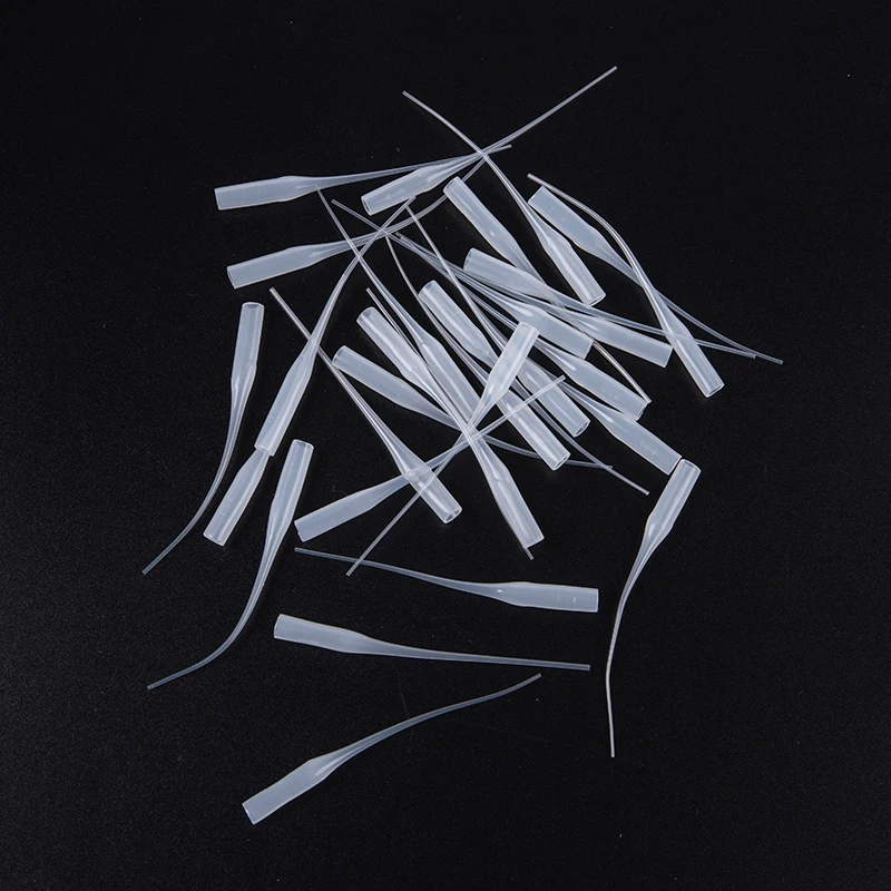 30Pcs 502 Rubber Hose Rubber Drip Tube Mouse Tail Dispensing Needle Dispens Hose dispensing needle pipette dripper straw