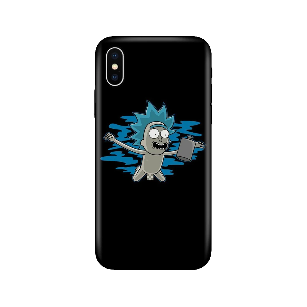 Черный чехол ТПУ для iphone 5, 5s, se, 6, 6s, 7, 8 plus, x, 10, силиконовый чехол для iphone XR, XS, 11 pro, MAX, чехол, Рик и Морти, Wubba, Lubba - Цвет: 40073