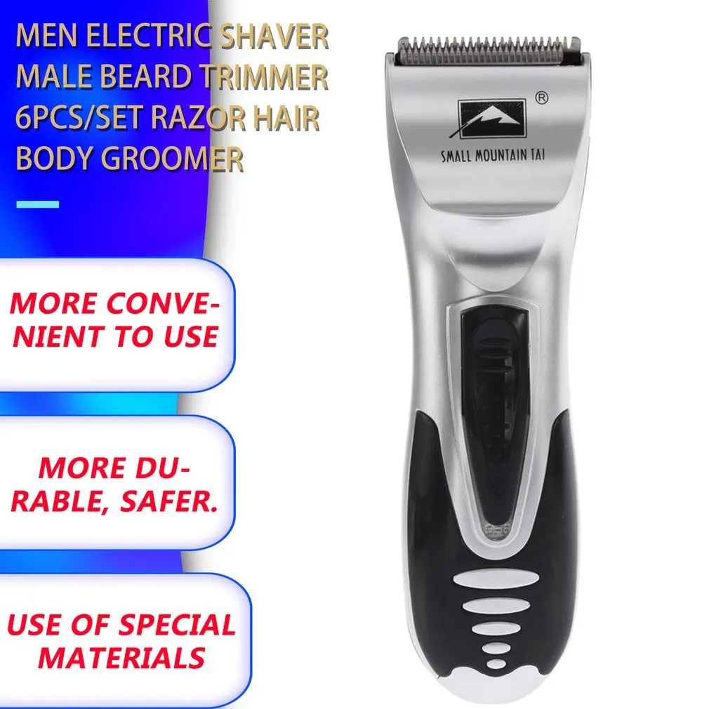 Electric Shaver Razor For Men Beard Hair Trimmer 6pcs/set Razor Hair