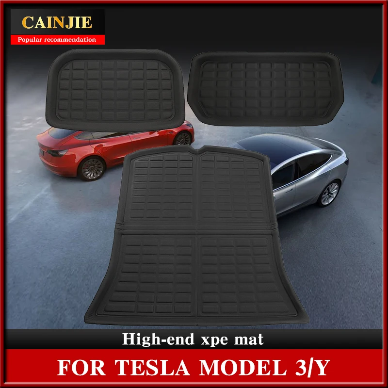 For Tesla Model Y 2021 Accessories Front Trunk Mat XPE Upper Layer Water Proof Lower 3 |