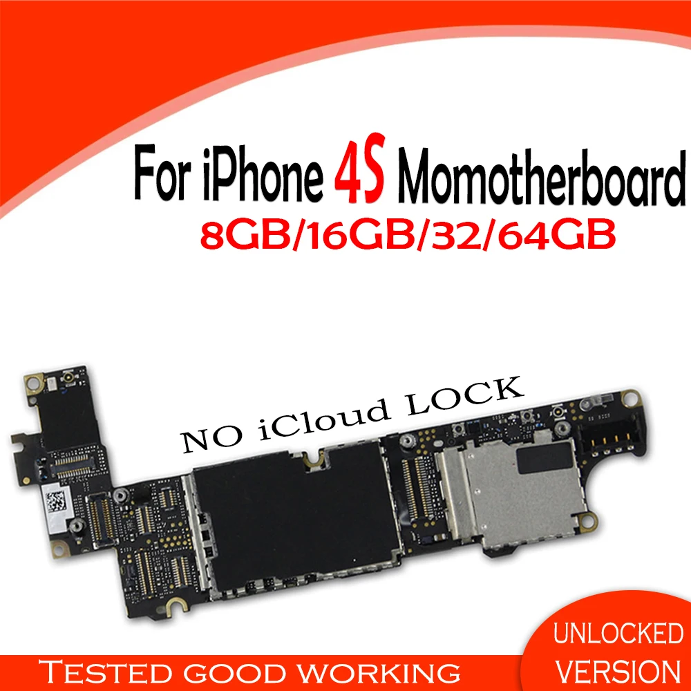 8 ГБ разблокирована для iphone 4s материнская плата с системой IOS логическая чипами 100%