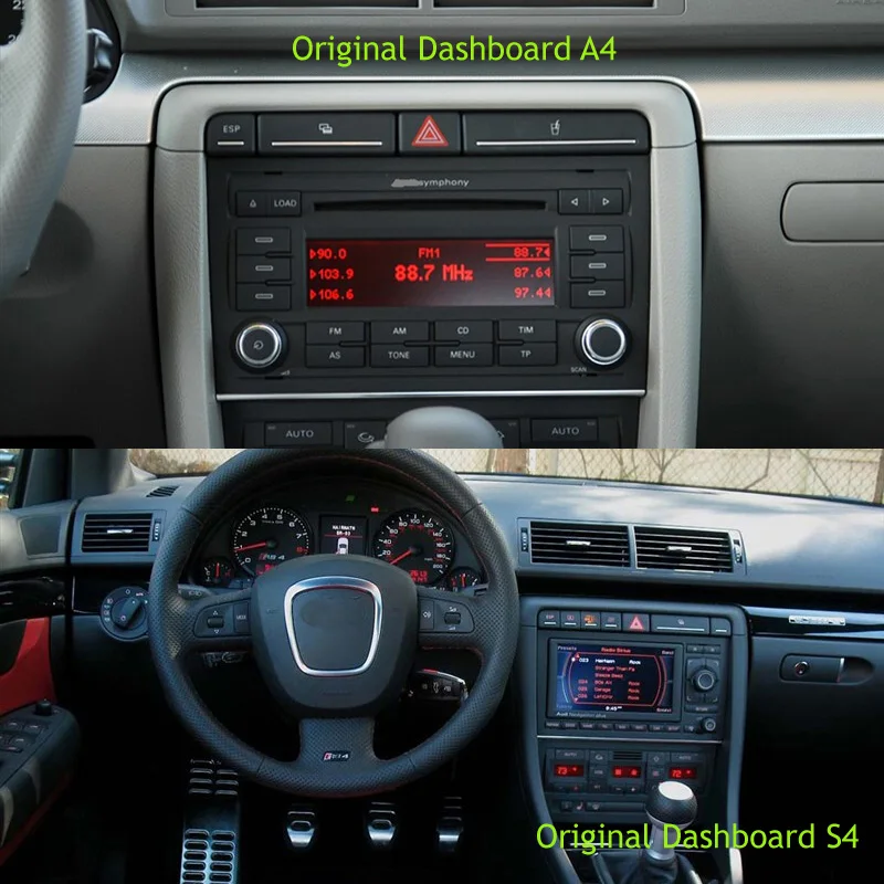 SilverStrong 8 ядер Android10.0 4G 64G 2Din автомобильный DVD для Audi A4 A3 RS3 RS4 2002 2007 мультимедиа 2din
