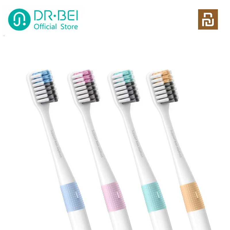 

Xiaomi Youpin Toothbrushes 4 Colors Portable Optional With Nano Ultra-fine Bristles Wave Flat Teeth Head Travel DR.BEI