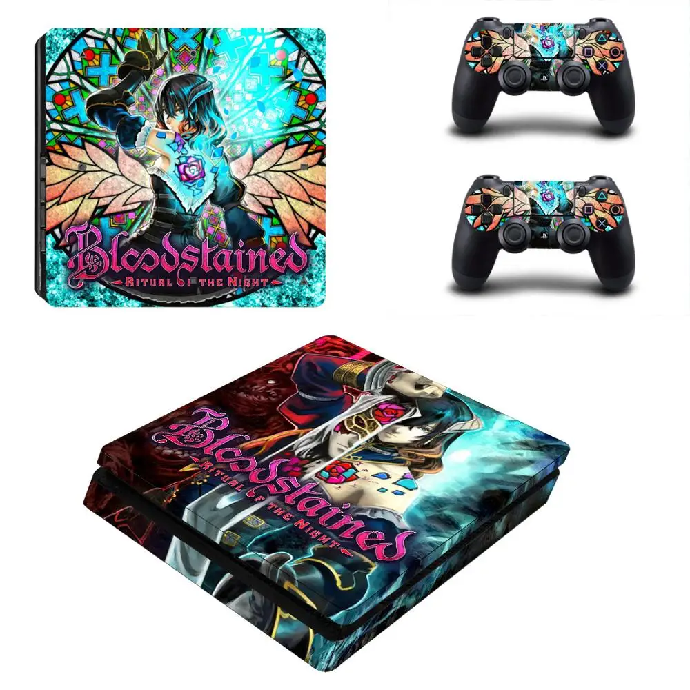 YSP4S-2319 Кровоокрашенные: ритм ночи PS4 тонкие наклейки Play station 4 тонкие виниловые наклейки для кожи Стикеры Adesivo для playstation 4 тонкая консоль и контроллер - Цвет: YSP4S-2319
