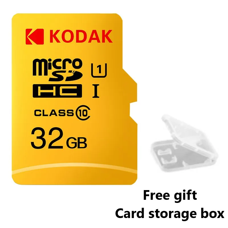 Kodak U3 V30 U1 класс 10 MicroSD XC SDHC sd карта памяти TF флэш-карта 512 ГБ 256 ГБ 128 Гб 64 ГБ 32 ГБ 16 ГБ для мобильного хранения видео - Емкость: U1 32GB