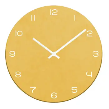 

Clock Fashion Nordic Simple Wooden Wall Clock Colorful Digital Living Room Round Wooden Clock Imported Colorful Board Creative
