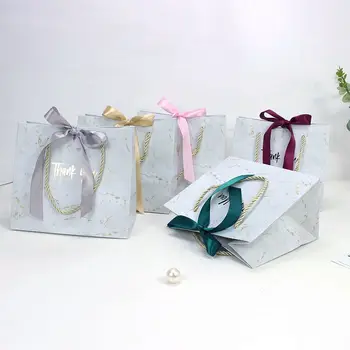 

Marble personalised paper bags wedding bride clutch bag green high grade thank you bags gift bag wedding candy gift box 10pcs