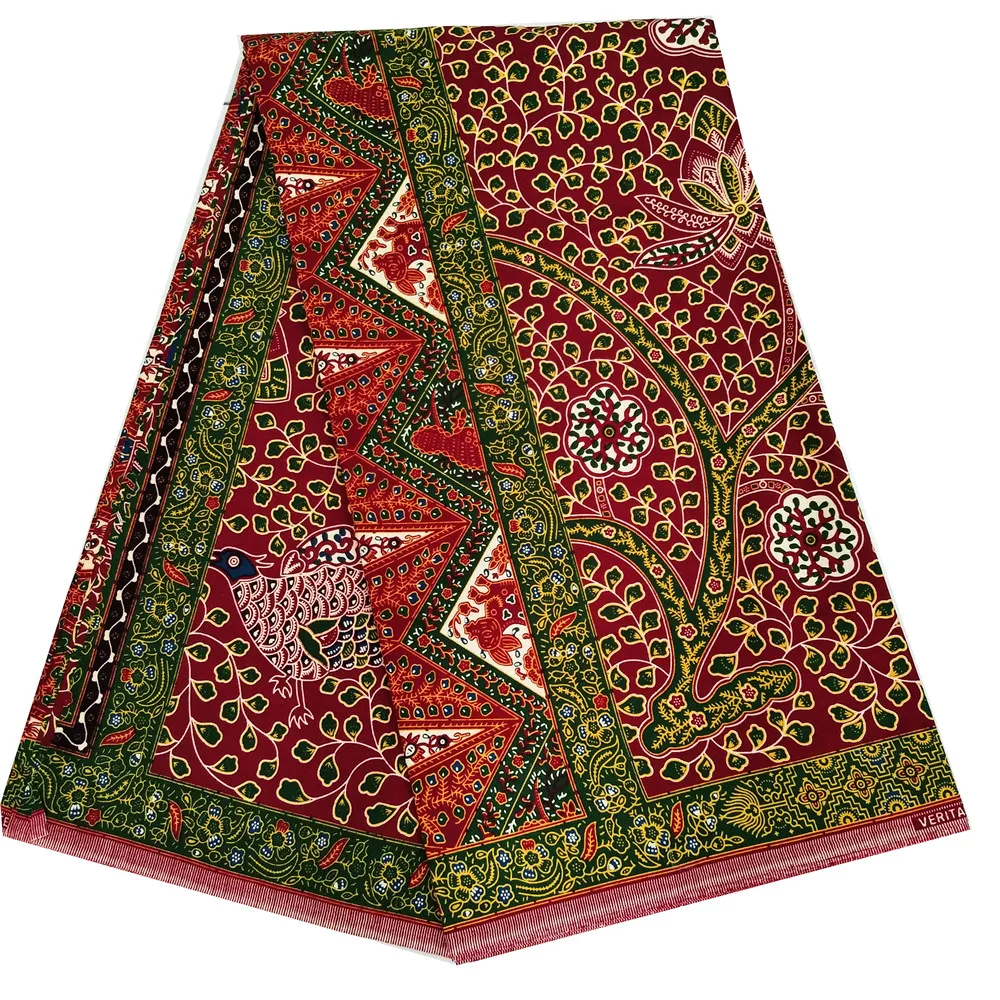 Хлопок Анкара настоящий воск ткани нигерийское голландское Африканские Восковые Принты Ткань Чистый хлопок 6 ярдов