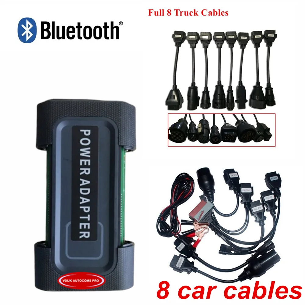

2015 R3/ 2016.0 For VD TCS CDP Pro Plus with bluetooth obd2 Scanner obd Car Truck Diagnostic Tool +8 car cable+ 8 truck cable