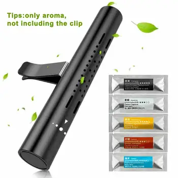 

5Pcs Car Air Freshener Purifier Solid Perfume Diffuser Stick Replacement Cores Aromatherapy Clip Solid Perfume Diffuser