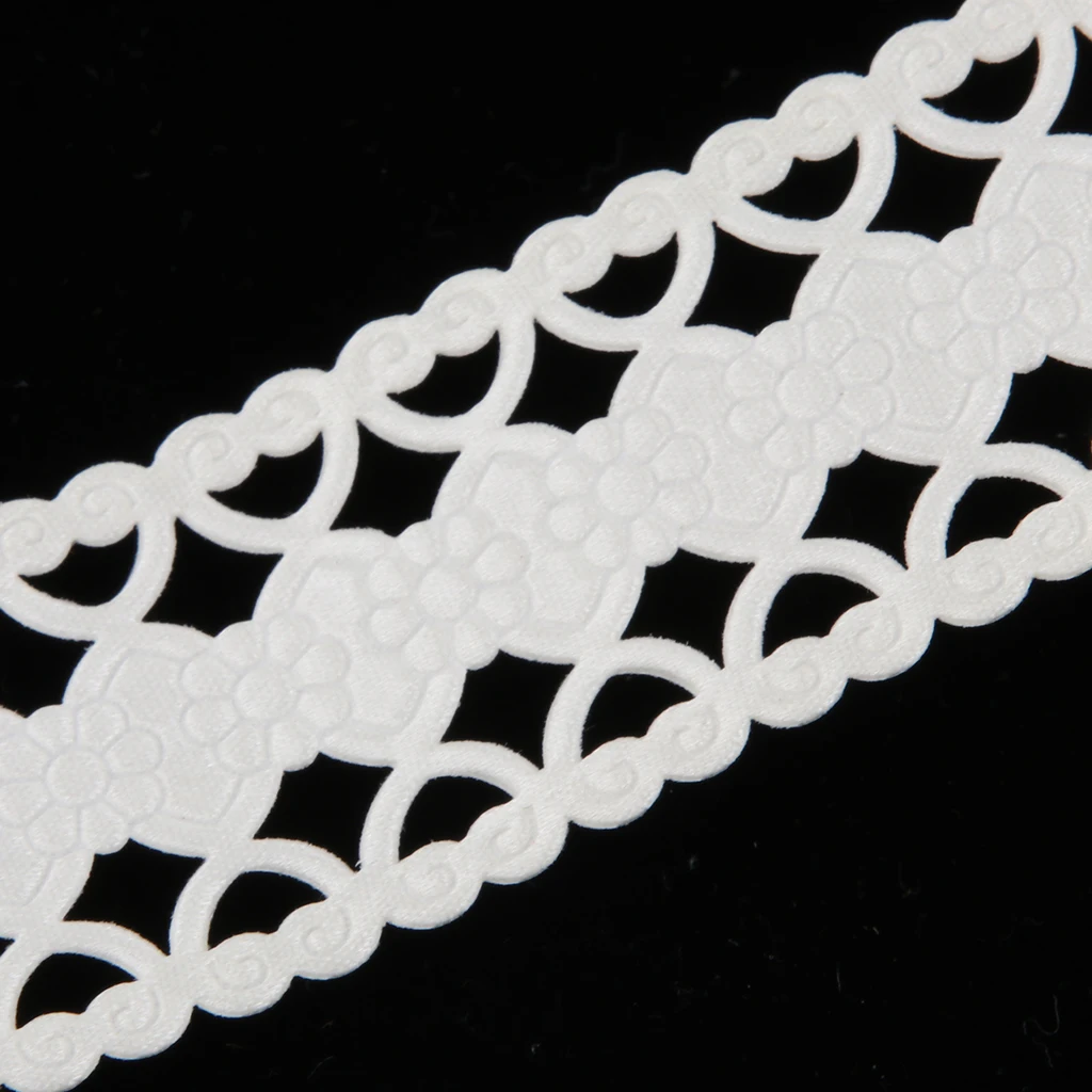38mm 2pcs Yards Lace Fabric Trim Ribbon Tape Set Self Adhesive DIY Craft Scrapbooking Decorative Lace Tape Lace Ribbon
