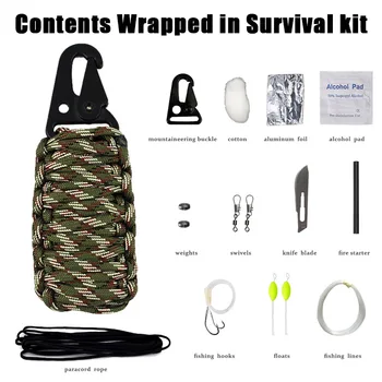 

Field survival portable tool set outdoor supplies travel bag multifunctional camping fire fighting fishing emergency rescue kit